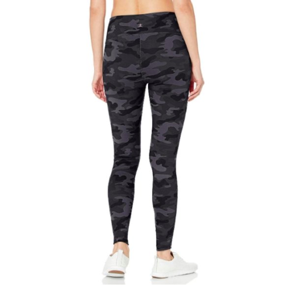 Women Black Printed Camo Legging High-waits - Picture 4 of 5